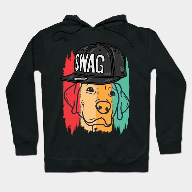 "Swaggin' Pup: All you need is love and a whole lot of swag! Hoodie by Heroic Rizz